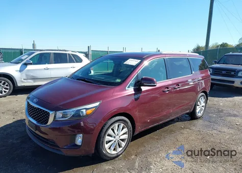 2017 Kia Sedona Ex из США, поврежденный, VIN KNDMC5C15H6281408
